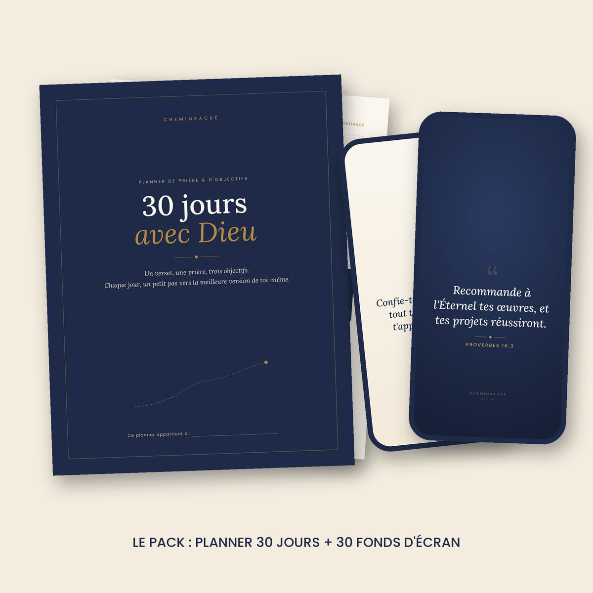 Le Pack CheminSacré – Planner 30 jours + 30 fonds d'écran